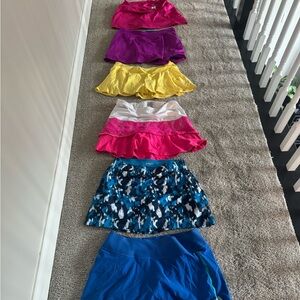 6 tennis/pickleball skirts for $70. Size Medium